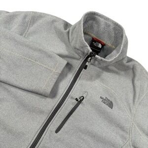 The North Face Canyonlands Full Zip Fleece Jacket Grey Mock‎ Neck Size Large TNF